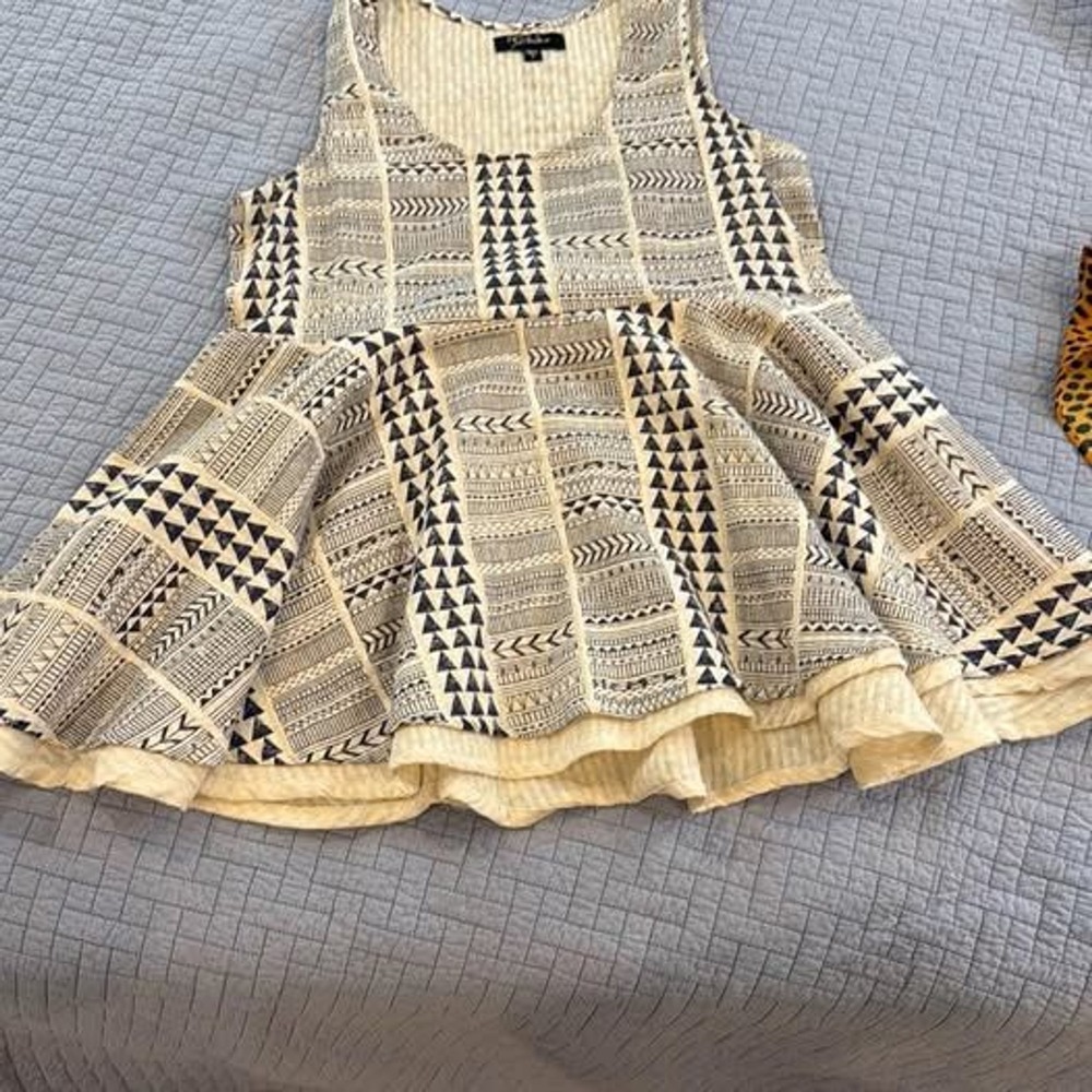 Anthropology Ro and Koko peplum shirt